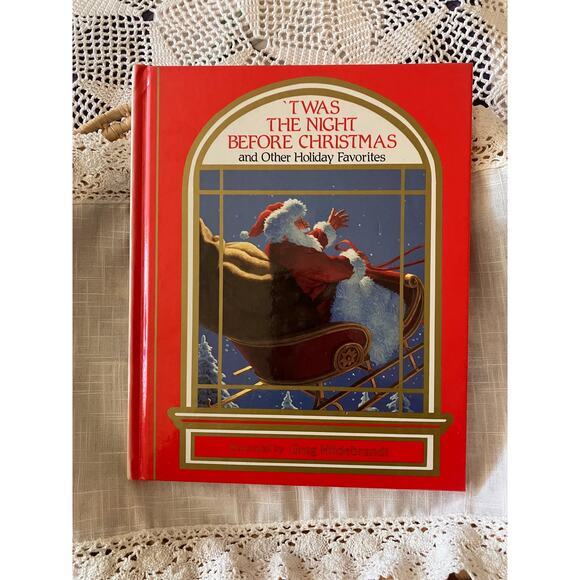 Vintage 'Twas the Night Before Christmas' Book: 1990 Hardcover, Greg Hildebrandt - Picture 1 of 7